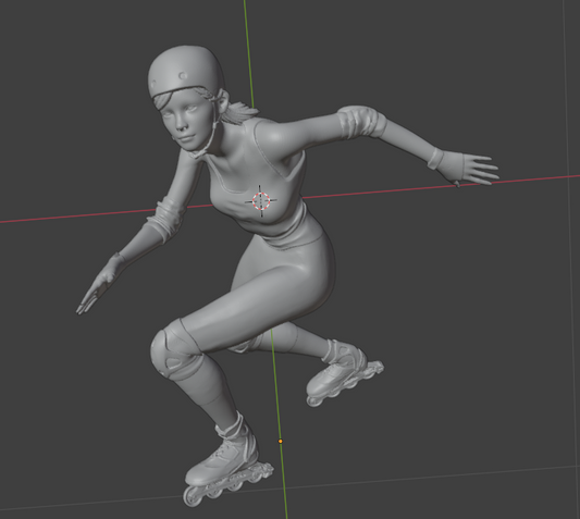 Patineuse à roulettes n°6