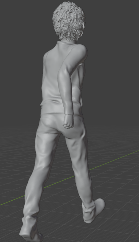 Junge Läuft blickt nach Oben  (Pose Nr.5 ) / unbemalte 3D Druck Resin Figur