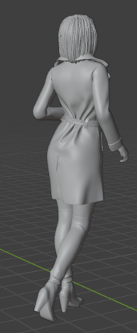 Frau  Läuft  (Pose Nr.6 ) / unbemalte 3D Druck Resin Figur