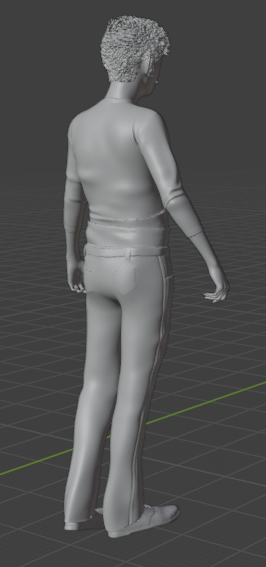 Stehender Mann (Pose Nr.25) / unbemalte 3D Druck Resin Miniaturfigur