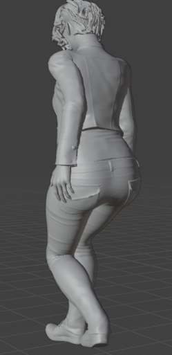 Femme descendant des marches (Pose n°32) / impression 3D en résine non peinte