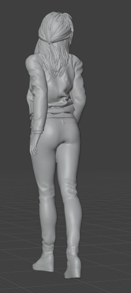 Laufende Frau V2 (Pose Nr.33) / unbemalter Resin 3D Druck