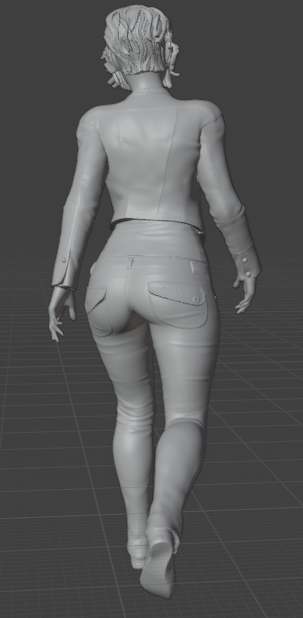 Laufende Frau V4 (Pose Nr. 34) / unbemalter Resin 3D Druck