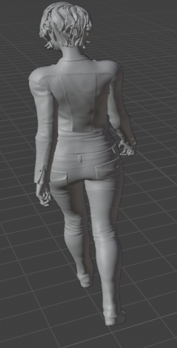 Femme qui court V5 (Pose n°35) impression 3D résine non peinte