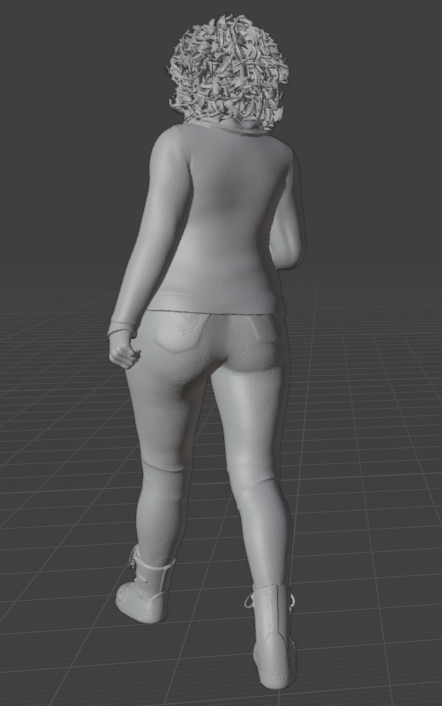 Laufende Frau V9 (Pose Nr.47) / unbemalter Resin 3D Druck