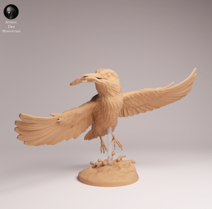 Eisvogel mit erbeutetem Fisch von Animal Den Miniatures