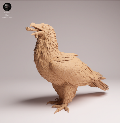 Bartgeier frisst von Animal den miniature