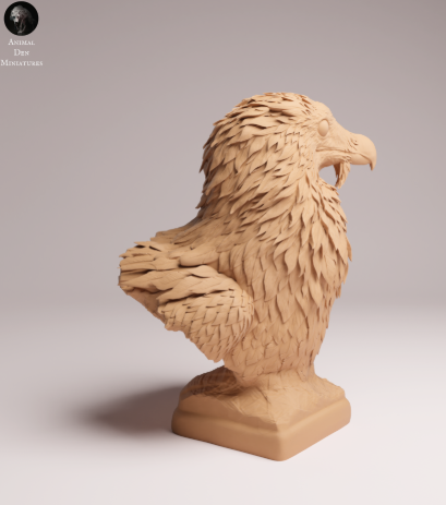 Bartgeier Büste von Animal den miniatures als 3D Druck
