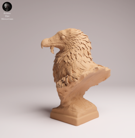 Bartgeier Büste von Animal den miniatures als 3D Druck