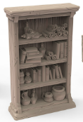 Bücherregal von Gracewindale / unbemalte Resin Miniatur