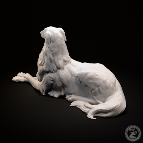 Liegender Borzoi von Animals and creatures minis / unbemalter Resin Druck