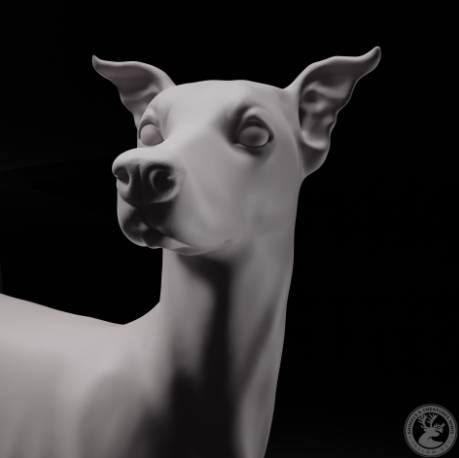 Whippet von Animals and creatures minis / unbemalter Resin Druck