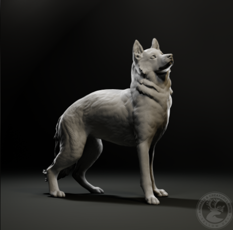 Husky von Animals and creatures minis / unbemalter Resin Druck