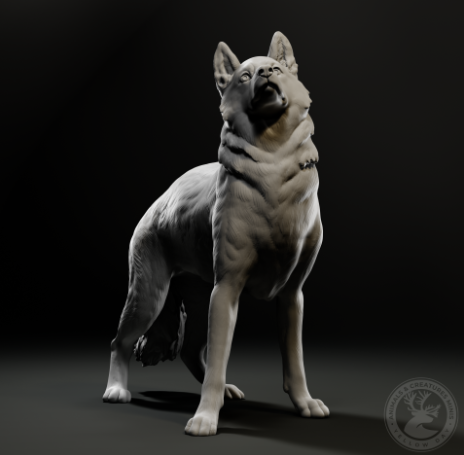 Husky von Animals and creatures minis / unbemalter Resin Druck