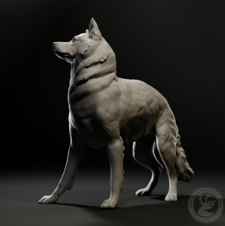 Husky von Animals and creatures minis / unbemalter Resin Druck