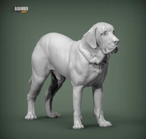 Fila Brasileiro von Alexander3dart / unbemalter Resin Druck