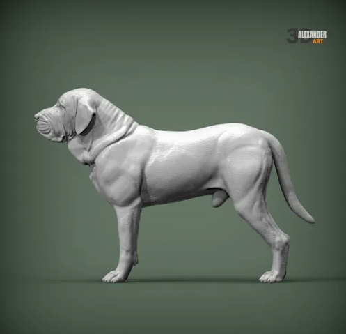 Fila Brasileiro von Alexander3dart / unbemalter Resin Druck