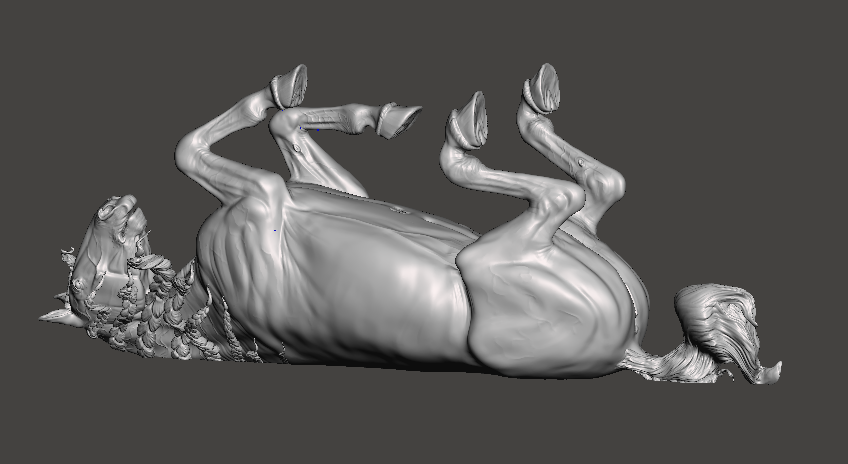 Wälzende Paint Horse Stute "Moldava" von Mirek_Art / Exklusives unbemaltes Modellpferd