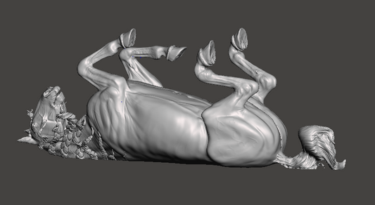 Rolling Paint Horse Mare "Moldava" by Mirek_Art / Exclusive Unpainted Model Horse