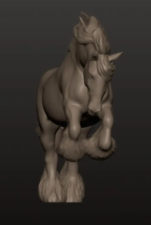 Rearing Clydesdale Stallion by Foxys_repaints / Exclusively available from us