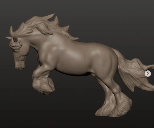Rearing Clydesdale Stallion by Foxys_repaints / Exclusively available from us