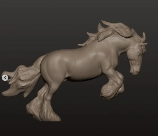 Rearing Clydesdale Stallion by Foxys_repaints / Exclusively available from us