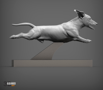Springender Dackel von Akuzmenko als 3D Druck