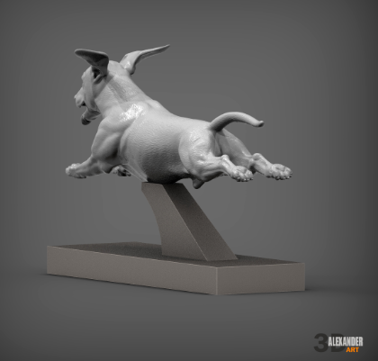 Springender Dackel von Akuzmenko als 3D Druck