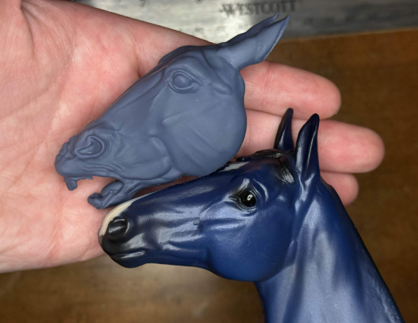 3 Verschiedene  Pferdeköpfe zum custen von Neonmarecustoms / Resin 3D Druck