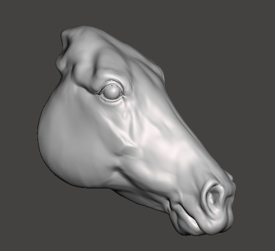 Achal Tekkiner Kopf zum custen von Printed Ponies / Resin 3D Druck