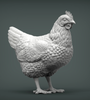Huhn  von Akuzmenko als 3D Druck