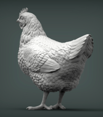 Huhn  von Akuzmenko als 3D Druck