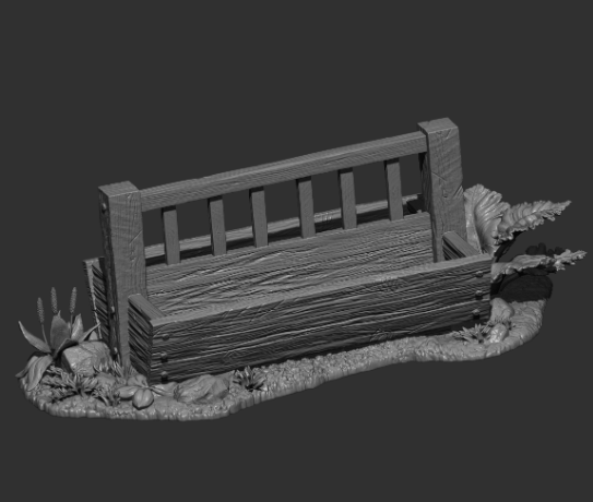 Schaf Futter-Trog von Alexander3dart / unbemalte Resin Miniatur