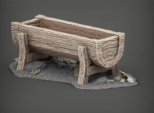Futtertrog für Kühe von Alexander3dart / unbemalte Resin Miniatur