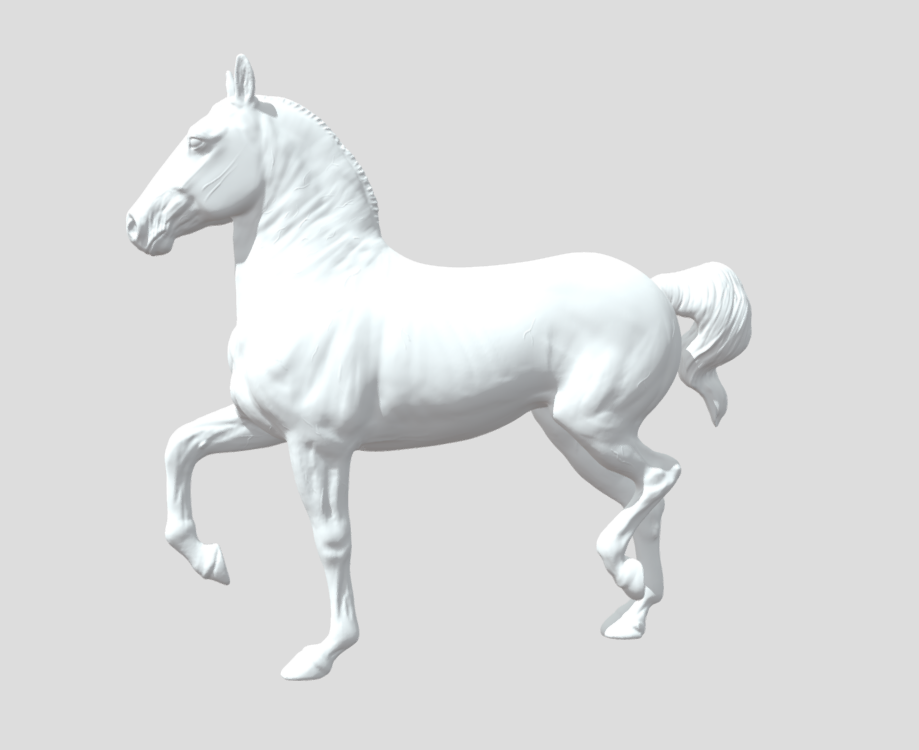 Spanier "Grani" von Fabsi / 3D Druck Resin Modellpferd unbemalt
