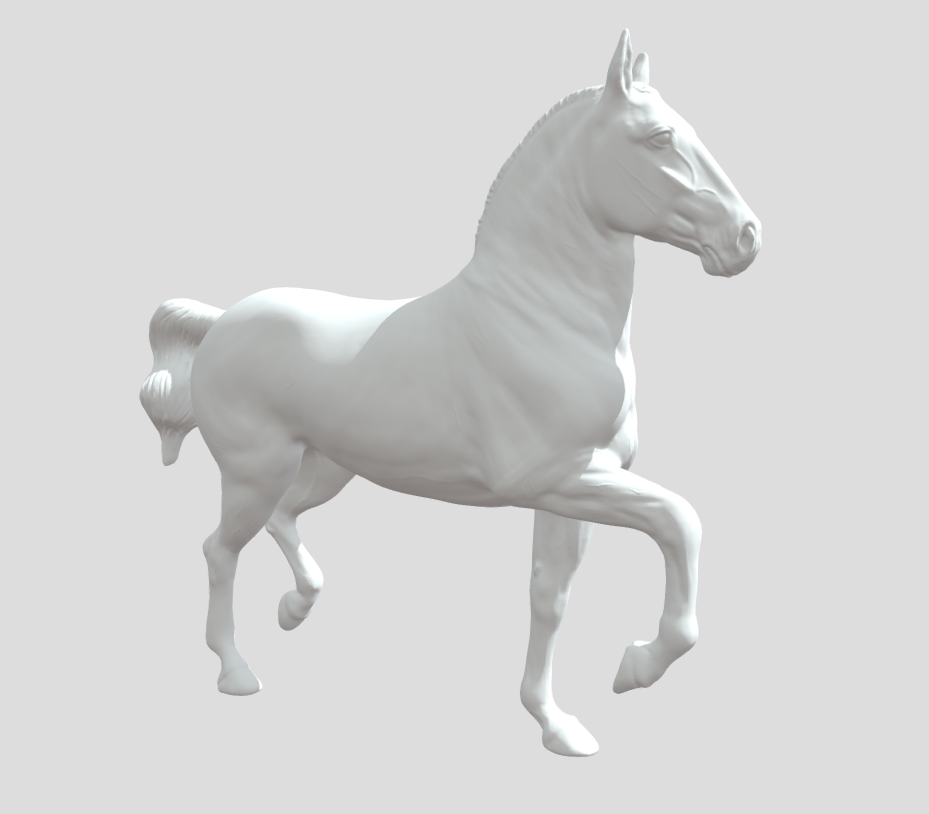 Spanier "Grani" von Fabsi / 3D Druck Resin Modellpferd unbemalt
