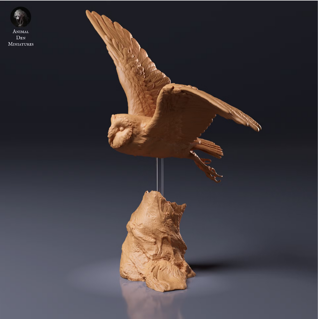 Fliegende Eule / Resin Modellbau-Miniaturtier