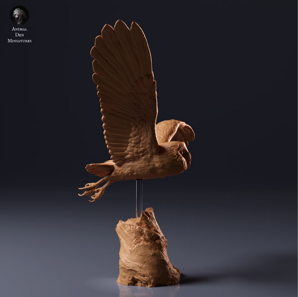 Fliegende Eule / Resin Modellbau-Miniaturtier