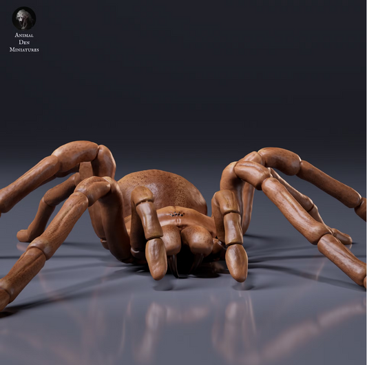 Goliath Vogelspinne / unbemaltes Miniaturtier für Modellbau