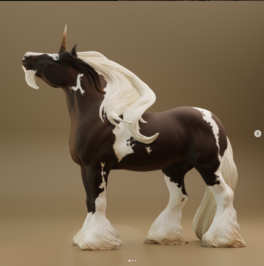 Merlin mit Horn von Bexbee Studios