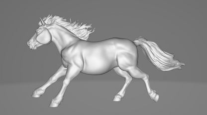 Poney Shetland de course « Lightning » par Printed Ponies