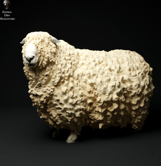 Mouton à laine longue Devon et Cornwell n° 2 par Animal den miniatures