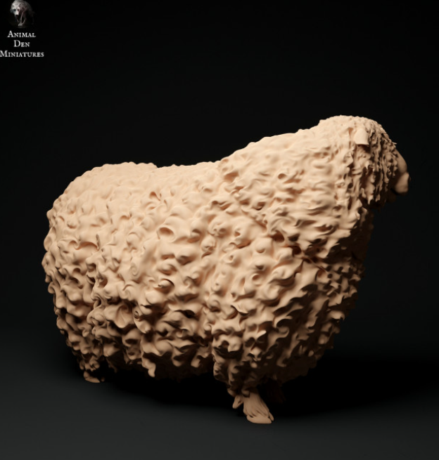 Mouton à laine longue Devon et Cornwell n° 2 par Animal den miniatures