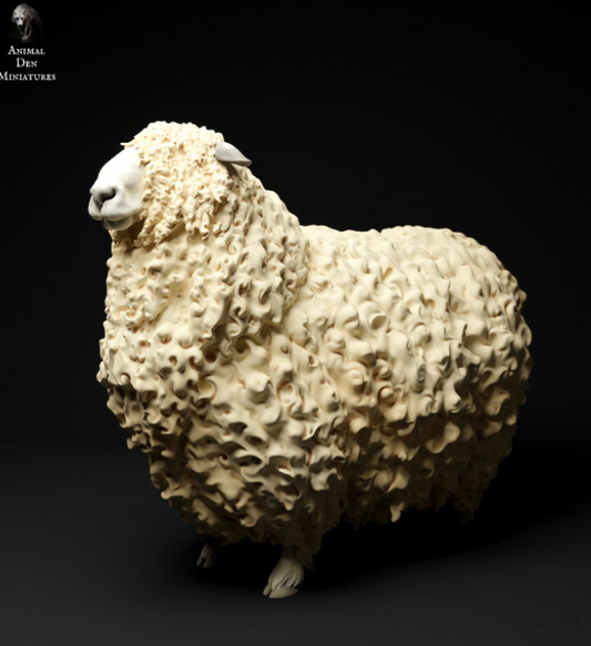 Mouton à laine longue Devon et Cornwell n° 5 par Animal den miniatures