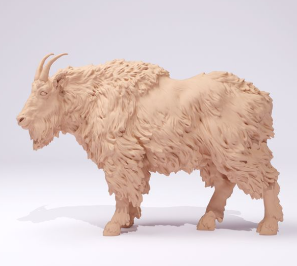 Mountain goat billy goat no. 1 from Animal den miniatures