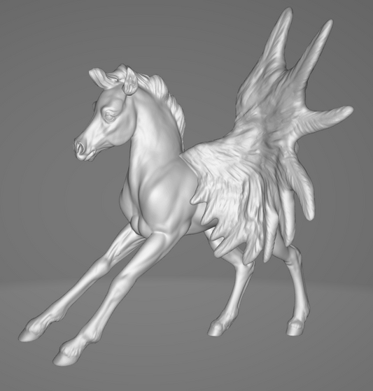 Poulain Chayenne avec des ailes par PrintedPonies en impression 3D