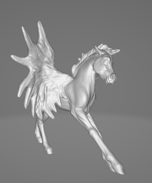Poulain Chayenne avec des ailes par PrintedPonies en impression 3D