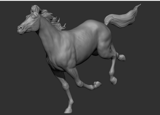 Jument au galop « Cookie » par DaniArtist en impression 3D