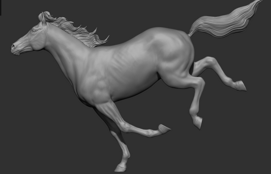 Jument au galop « Cookie » par DaniArtist en impression 3D