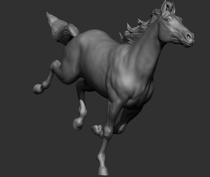 Jument au galop « Cookie » par DaniArtist en impression 3D